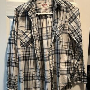 Mossimo Supply Co. Men's Checkered Shirt in Black and White